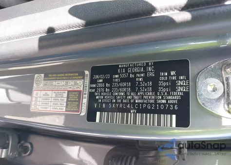 2023 Kia Sorento S from USA, damaged, VIN 5XYRL4LC1PG210736